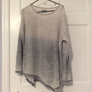 Soft Long Sleeve Top with Asymmetrical Hem